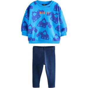 Next Set  blauw / royal blue/koningsblauw / donkerblauw / donkeroranje