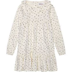 Cocktailjurk - Ronde Hals - Katoen - Volant - Gedrapeerd - Kort