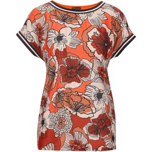 Goldner Blouse  perzik / zalm roze / rood / zwart