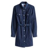 Tommy Jeans - Jeansjurk - Mêlee - Puur Katoen - Gestikt Logo