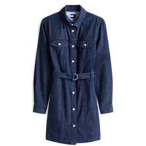 Tommy Jeans - Jeansjurk - Mêlee - Puur Katoen - Gestikt Logo