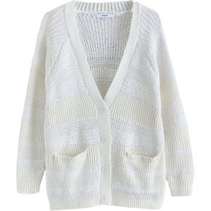 Next Gebreid vest  wit