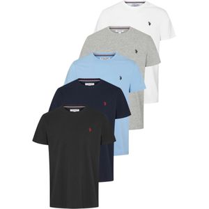 U.S. POLO ASSN. Shirt 'Arjun'  blauw / grijs / wit