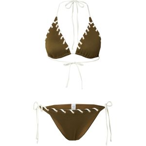 Trendyol Bikini  olijfgroen / wit