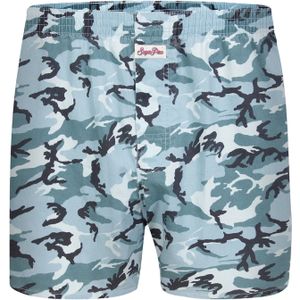 Sugar Pine Boxershorts ' Snow Camouflage '  lichtblauw