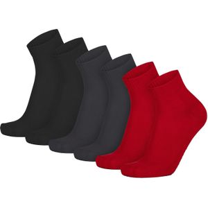 normani Sokken  grijs / rood / zwart