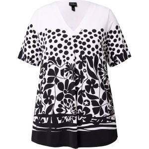 Ulla Popken Shirt  zwart / wit