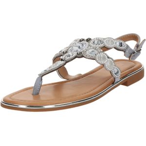 ABOUT YOU Teenslipper 'Nahla'  basaltgrijs / wit