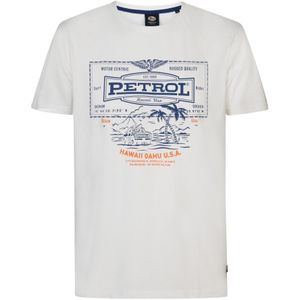 Petrol Industries Shirt  navy / oranje / wit