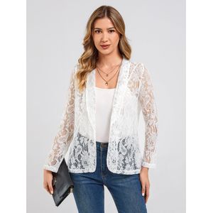 LapaPlus Gebreid vest  wit