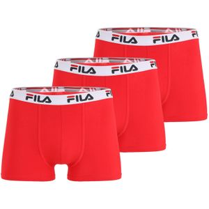 FILA Boxershorts  rood / zwart / wit