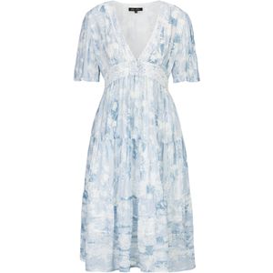 Dine'n'Dance Zomerjurk 'Yasmina'  blauw / wit