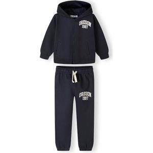MINOTI Joggingpak  donkerblauw / wit