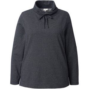 Ulla Popken Sweatshirt  zwart