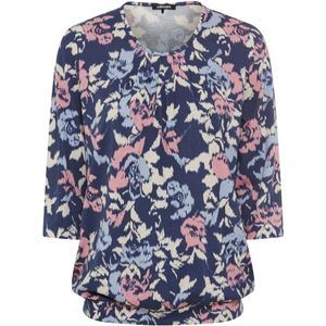 Olsen Shirt ' Clara '  indigo / gemengde kleuren