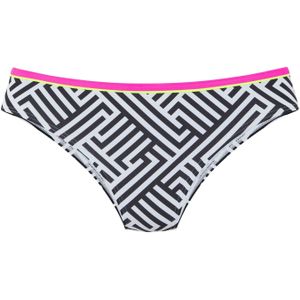 Look - Gedessineerd - Bikinibroekje - Zwart/Wit - 83% Polyamide, 17% Elastaan