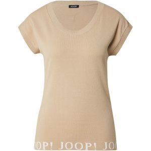 JOOP! Shirt 'Kalusa'  lichtbruin / wit