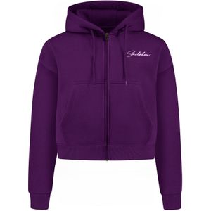 Smilodox Sweatshirt 'Enara'  donkerlila / wit