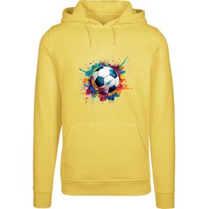 F4NT4STIC Trui 'Bunte Fußball Grafik'  blauw / geel / zwart / wit