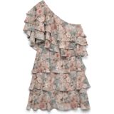 Vmsabrina - Korte Jurk - Een Schouder - Ruches - Regular Fit