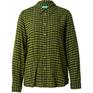 UNITED COLORS OF BENETTON Blouse  kiwi / donkergroen / zwart