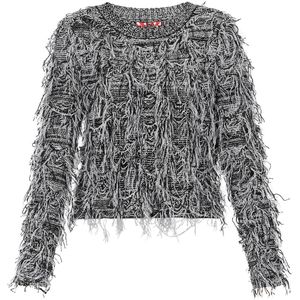 myMo ROCKS Trui 'Young Fashion'  grijs / zwart