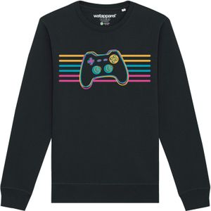 Watapparel Sweatshirt 'Retro Joystick'  gemengde kleuren / zwart