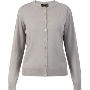 faina Gebreid vest  grijs