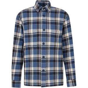 STRELLSON Overhemd 'Nalon'  smoky blue / royal blue/koningsblauw / donkerblauw / offwhite