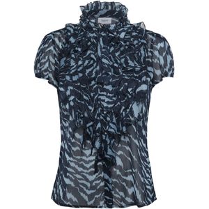 SAINT TROPEZ Shirt 'Lilja'  blauw / zwart