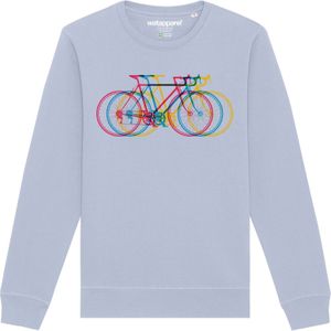 Watapparel Sweatshirt 'Fahrräder'  lichtblauw / gemengde kleuren