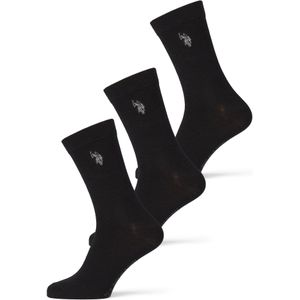 U.S. POLO ASSN. Sokken 'Aubrey'  zwart / wit
