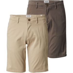 JACK & JONES Chino 'JPSTBOWIE'  beige / chocoladebruin
