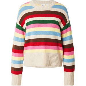 GAP Trui  taupe / lichtblauw / bruin / rood