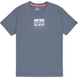Alpha Industries - Satin Logo - T-shirt - Zwart - 100% Katoen