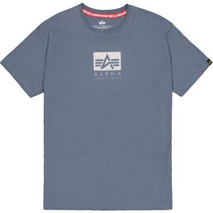 Alpha Industries - Satin Logo - T-shirt - Zwart - 100% Katoen