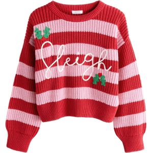 Next Trui  groen / rosa / rood / wit