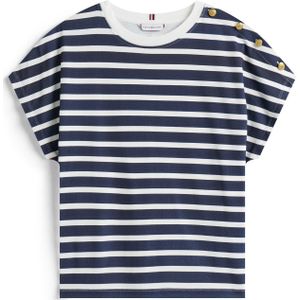 TOMMY HILFIGER Shirt  navy / wit