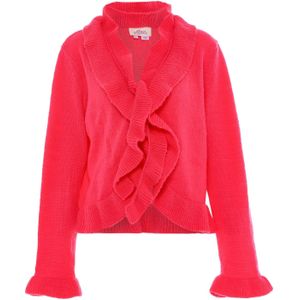 aleva Gebreid vest  fuchsia