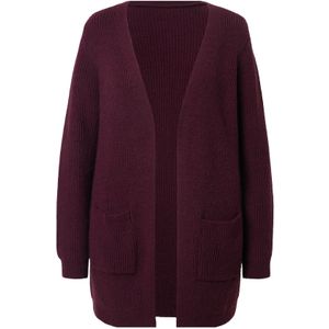 Ulla Popken Gebreid vest  pruim