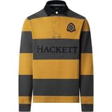 Hackett London - HM5700004 - Poloshirt - Geel - Katoen - Lange Mouwen