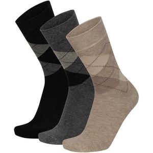 normani Sokken ' Camel '  beige / bruin / grijs / zwart