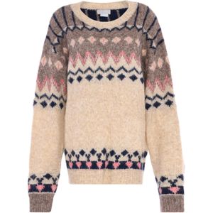 Jalene Trui  beige gemêleerd / navy / lichtbruin / rosa