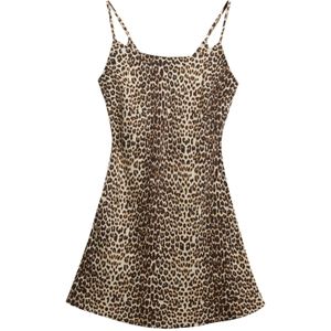 Superdry - Bias Cut Mini Slip - Korte Jurk - Dierenprint