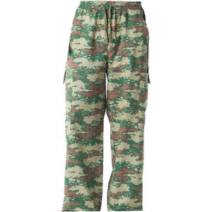 Dandalo Broek  kastanjebruin / smaragd / pastelgroen