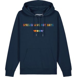 Watapparel Sweatshirt 'Spread Love not Hate'  navy / gemengde kleuren