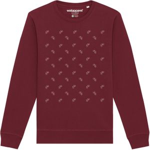 Watapparel Sweatshirt ' Fahrräder '  bourgogne / wit