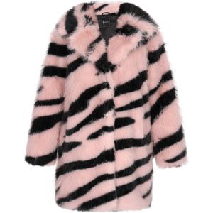 faina Tussenmantel  pastelroze / zwart