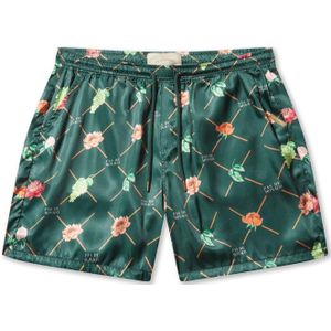 Pas De Monaco Broek 'FRUIT MONOGRAM'  donkergroen / gemengde kleuren