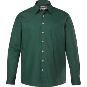 STHUGE Overhemd  geel / donkergroen